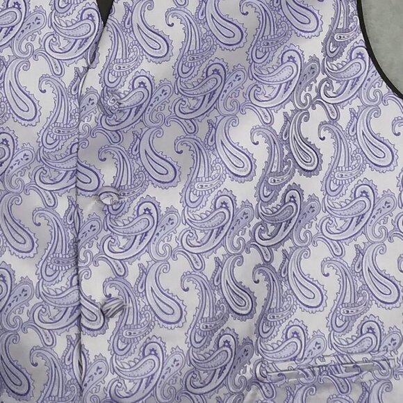 Brand Q | 3 Pc Satin Paisley Formal Vest, Tie & Hankie | Size M - Picture 2 of 11